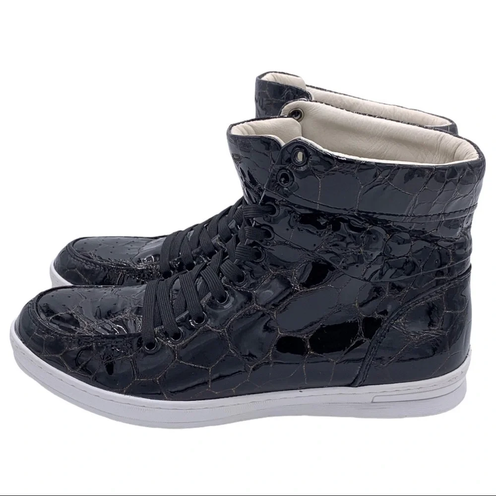 JUMP High Top Leather Lace Up Leather Sneakers Size 9 NEW - Picture 2 of 7